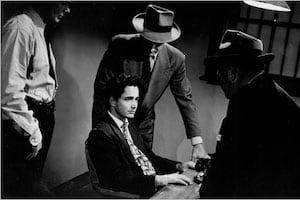 Man being interrogated